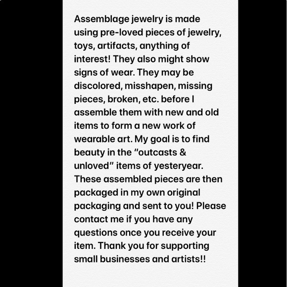 ⭐️Adorned Crown artisan assemblage Vintage leather coral bling cuff bracelet - Picture 7 of 8